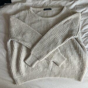Cream Brandy Melville Knit Sweater